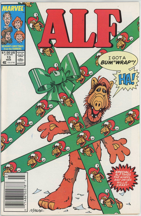 Alf #13 (1988) - 8.0 VF *Race Tracks of My Tears* Newsstand