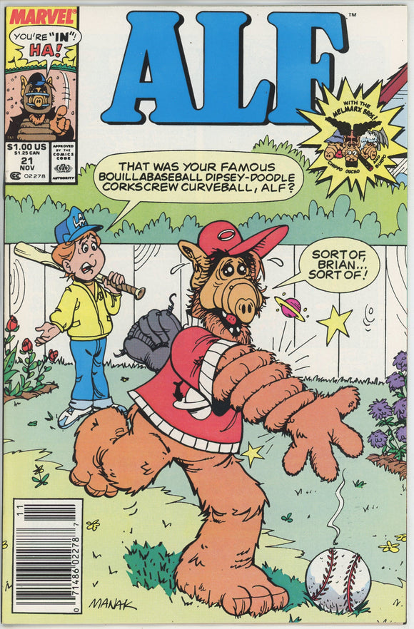 Alf #21 (1988) - 9.2 NM- *Babe in the Woods* Newsstand