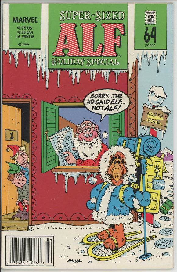 Alf Holiday Special #1 (1989) - 9.0 VF/NM *Shop Around the Clock* Newsstand