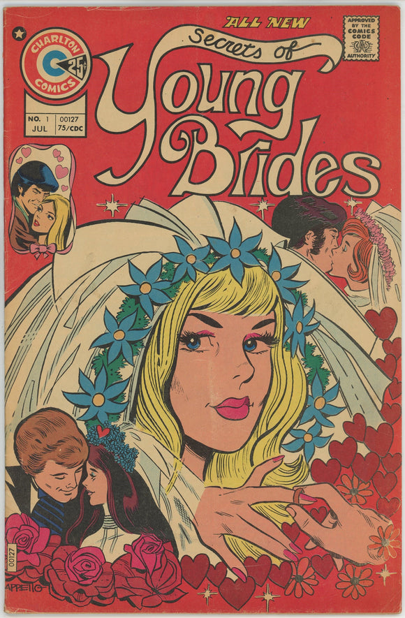 Secrets of Young Brides #1 (1975) - 4.0 VG *Art Capello/Charlton Romance*