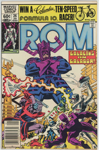 Rom #26 (1979) - 8.0 VF *Galactus on Galador* Newsstand