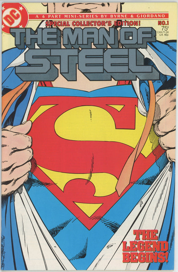 Man of Steel #1 (1986) - 9.0 VF/NM *Collector's Edition*