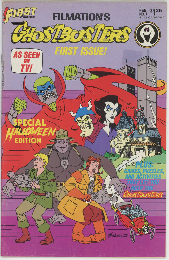 Ghostbusters #1 (1986 First) - 6.0 FN *Filmation Halloween Edition*