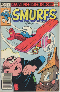 Smurfs #1 (1982 Marvel) - 8.0 VF *The Smurf Plane* Newsstand