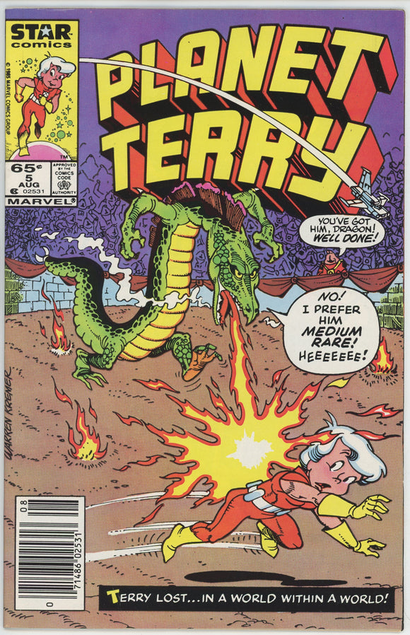 Planet Terry #5 (1985 Star) - 7.5 VF- *Prisoners of Subteria* Newsstand