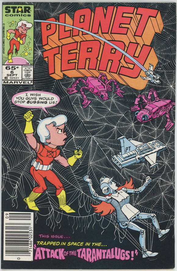 Planet Terry #6 (1985 Star) - 6.0 FN *Attack of the Tarantalugs* Newsstand