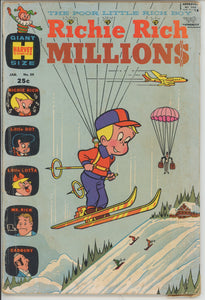 Richie Rich Millions #39 (1961 Harvey) - 3.5 VG- *Skiing Cover*