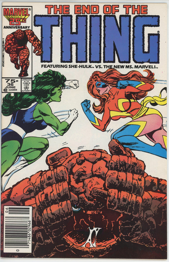 Thing #36 (1983) - 7.5 VF- *She Hulk/Final Issue* Newsstand