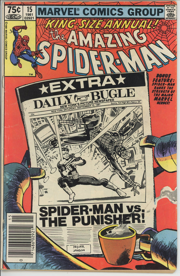 Amazing Spiderman Annual #15 (1963) - 4.0 VG *Classic Frank Miller Cover*