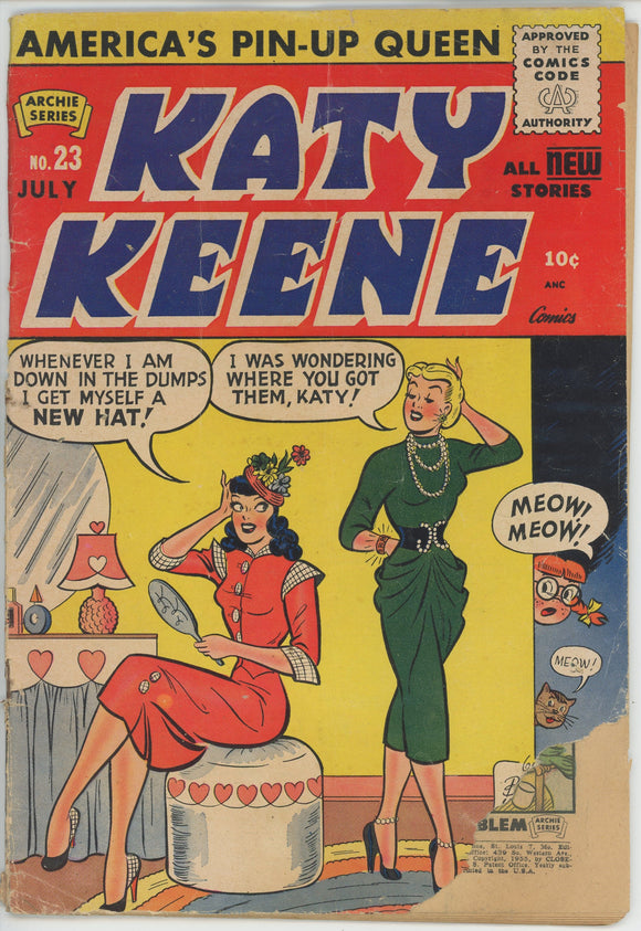 Katy Keene #23 (1949) - 1.0 FR *Katy Keene Dinosaur Queen*