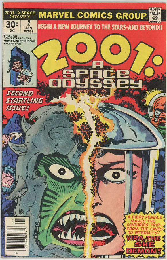 2001 A Space Odyssey #2 (1976) - 7.0 FN/VF *Vira the She-Demon*