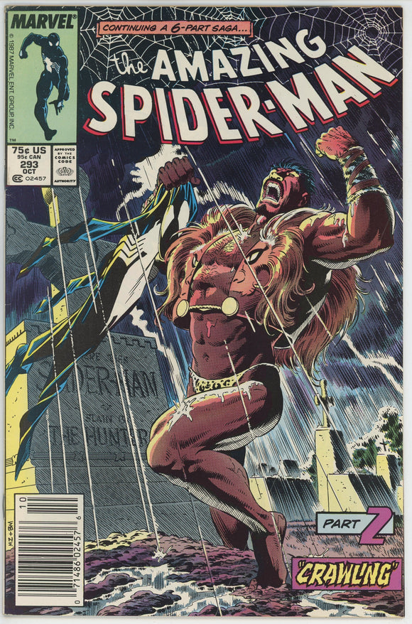 Amazing Spider Man #293 (1963) - 6.5 FN+ *Kraven's Last Hunt* Newsstand