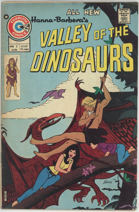 Valley of the Dinosaurs #2 (1975) - 5.0 VG/FN *Hanna Barbera/Charlton*