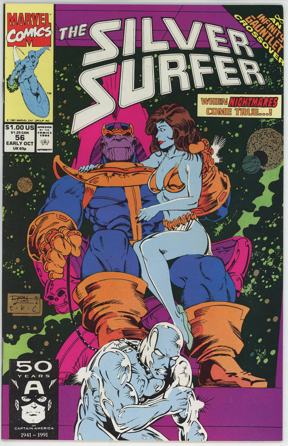 Silver Surfer #56 (1987) - 9.2 NM- *Infinity Gauntlet/Exodus*