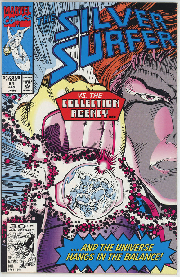 Silver Surfer #61 (1987) - 7.0 FN/VF *Carrier*