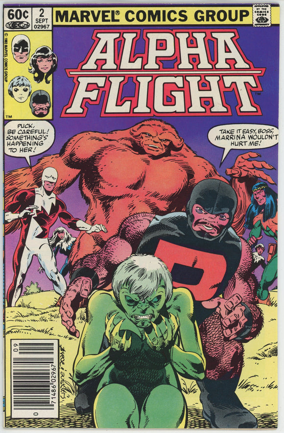 Alpha Flight #2 (1983) - 7.0 FN/VF *1st App Master of the World* Newsstand