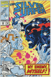 Silver Surfer #64 (1987) - 8.0 VF *Inner Turmoil/Captain Marvel*