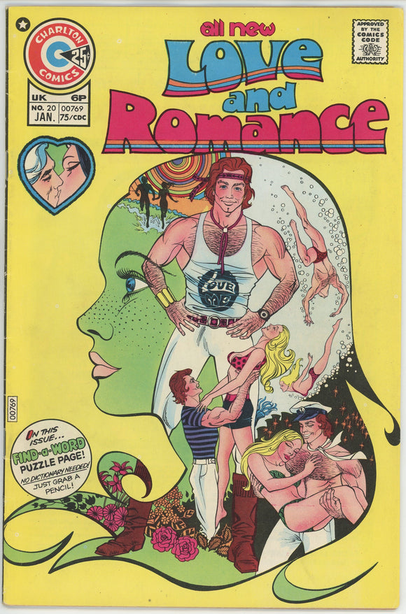 Love and Romance #20 (1949) - 8.0 VF *Psychedelic Enrique Nieto Cover*