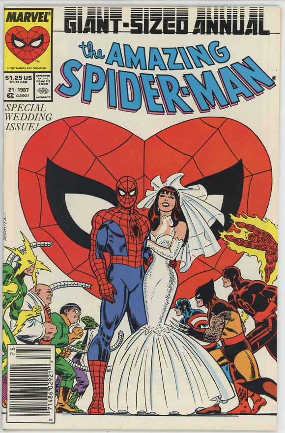 Amazing Spiderman Annual #21 (1963) - 9.2 NM- *Wedding Issue* Newsstand