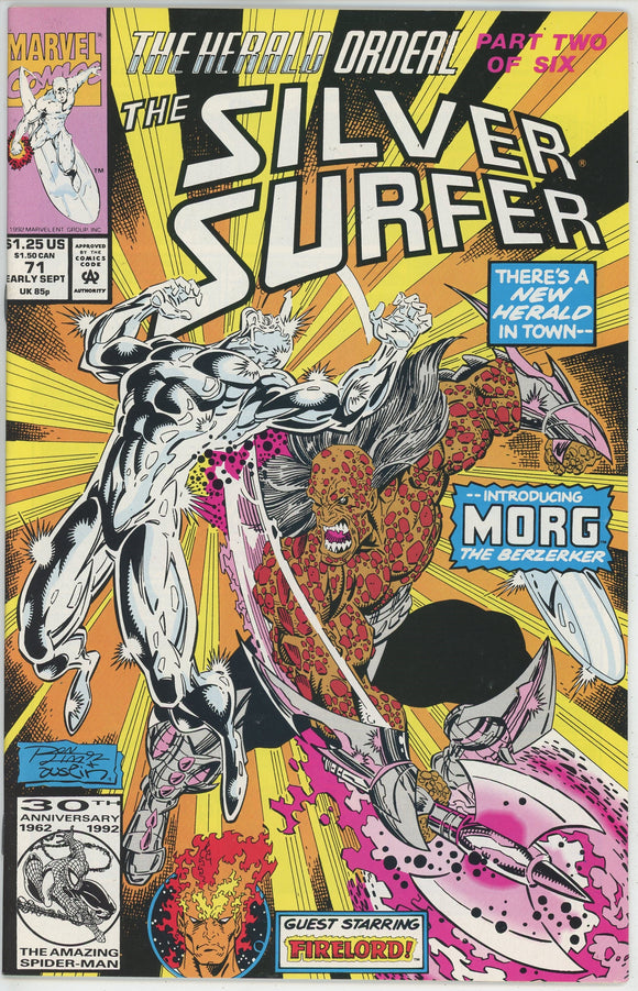 Silver Surfer #71 (1987) - 8.5 VF+ *The Herald Ordeal*