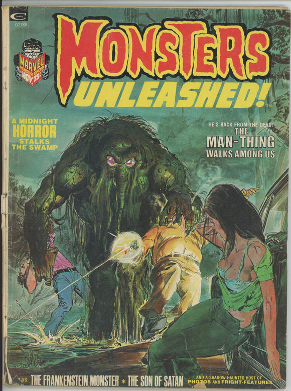 Monsters Unleashed #3 (1973) - 2.0 GD *Man-Thing/Neal Adams Cover*