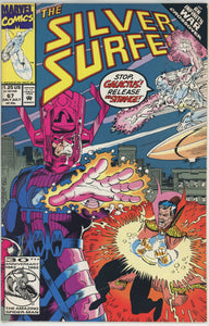 Silver Surfer #67 (1987) - 5.5 FN- *Infinity War/Galactus*