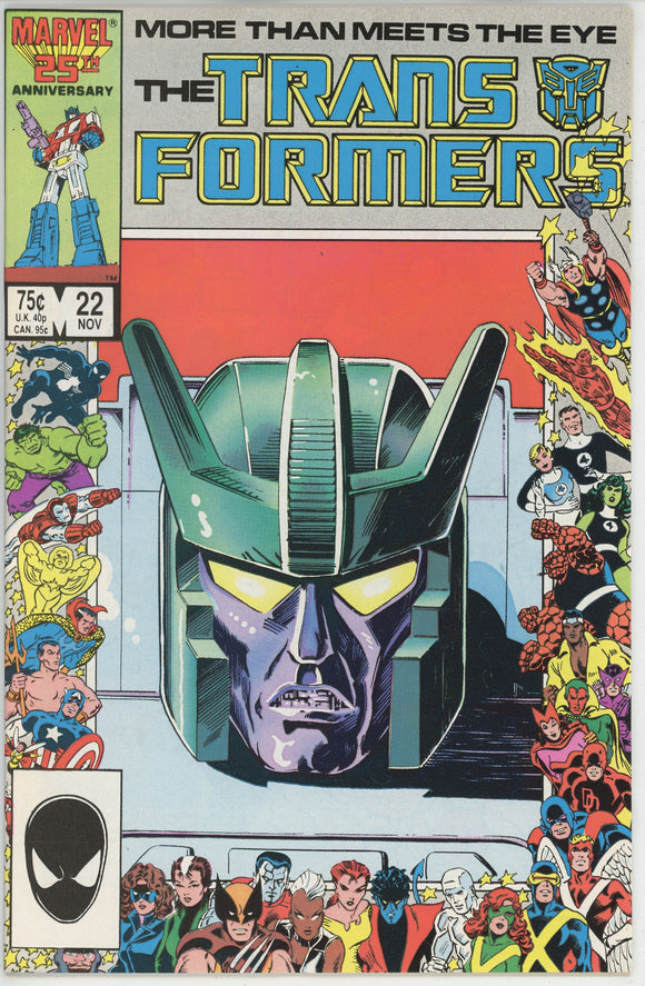 Transformers #22 (1984) - 9.4 NM *25th Anniversary Cover*