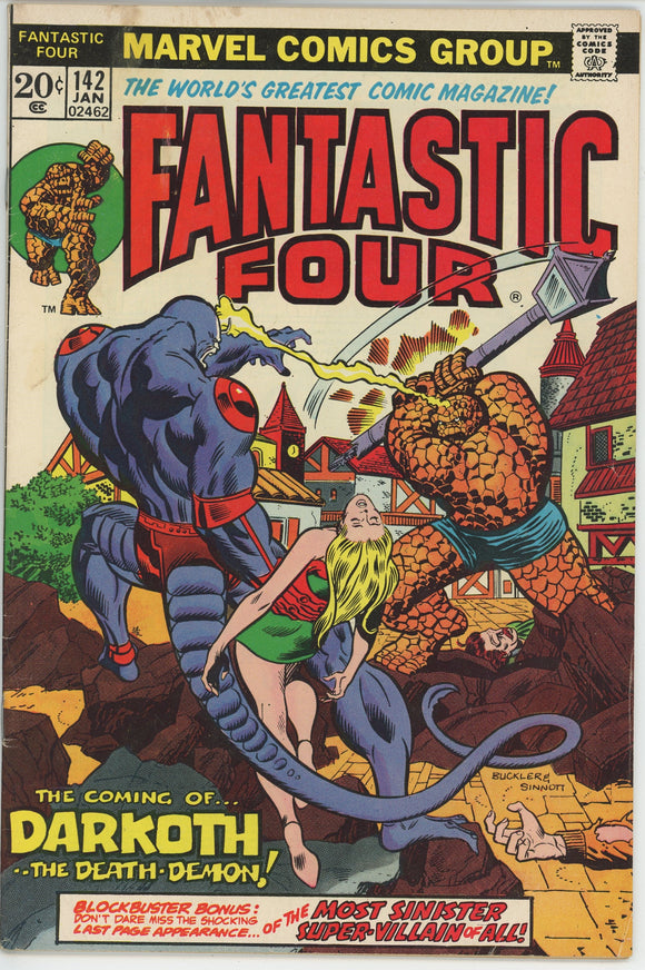 Fantastic Four #142 (1962) - 5.5 FN- *1st Appearance Darkoth*