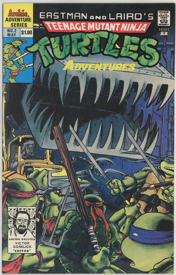 Teenage Mutant Ninja Turtles Adventures #2 (1989) - 7.0 FN/VF *1st Print*