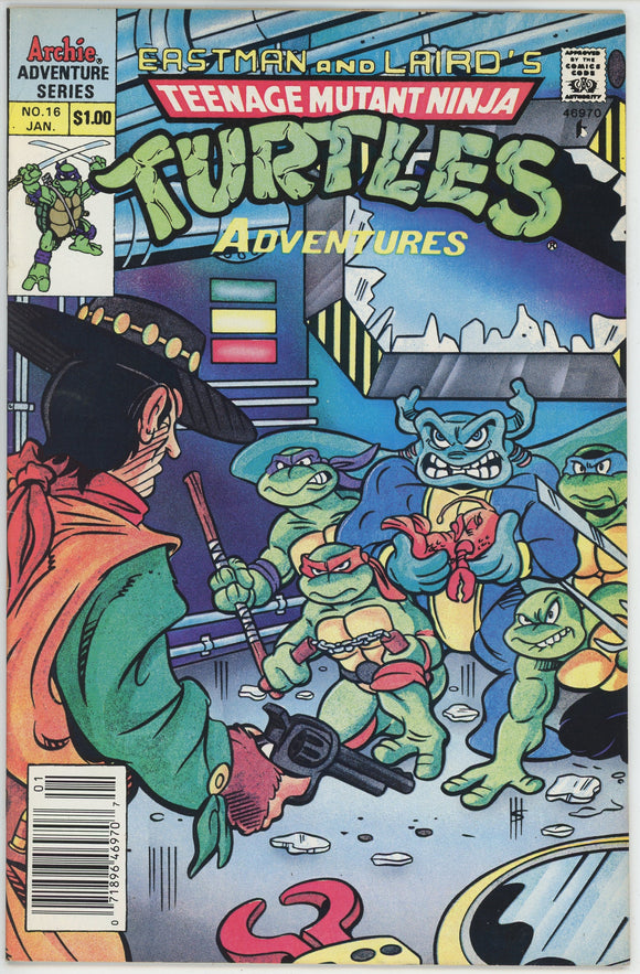 Teenage Mutant Ninja Turtles Adventures #16 (1989) - 6.5 FN+ *Newsstand*