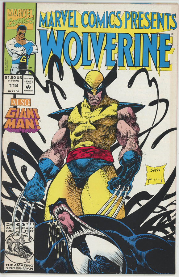 Marvel Comics Presents #118 (1988) - 8.5 VF+ *Venom/Wolverine*