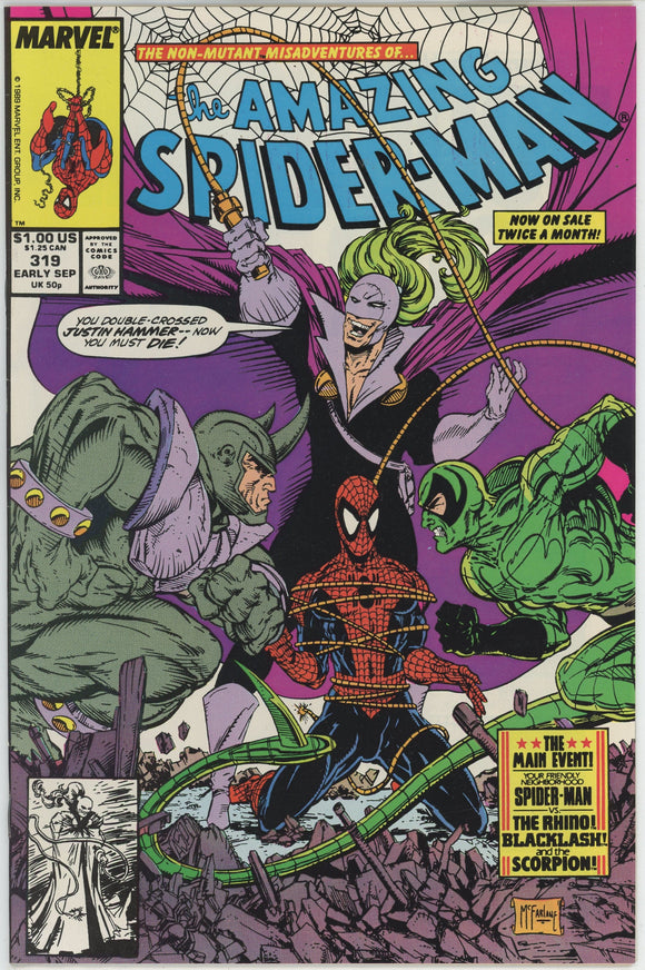 Amazing Spider Man #319 (1963) - 8.5 VF+ *McFarlane/Scorpion*