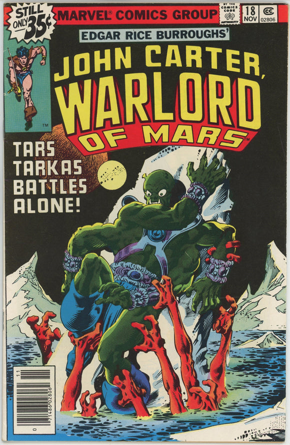 John Carter Warlord of Mars #18 (1977) - 5.5 FN- *1st Frank Miller Marvel Art*