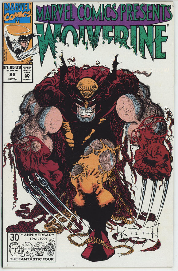 Marvel Comics Presents #92 (1988) - 8.0 VF *Wolverine & Ghost Rider/Sam Kieth*