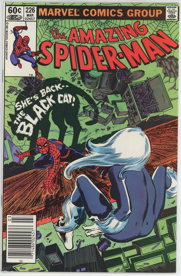 Amazing Spider Man #226 (1963) - 9.2 NM- *Black Cat Returns* Newsstand