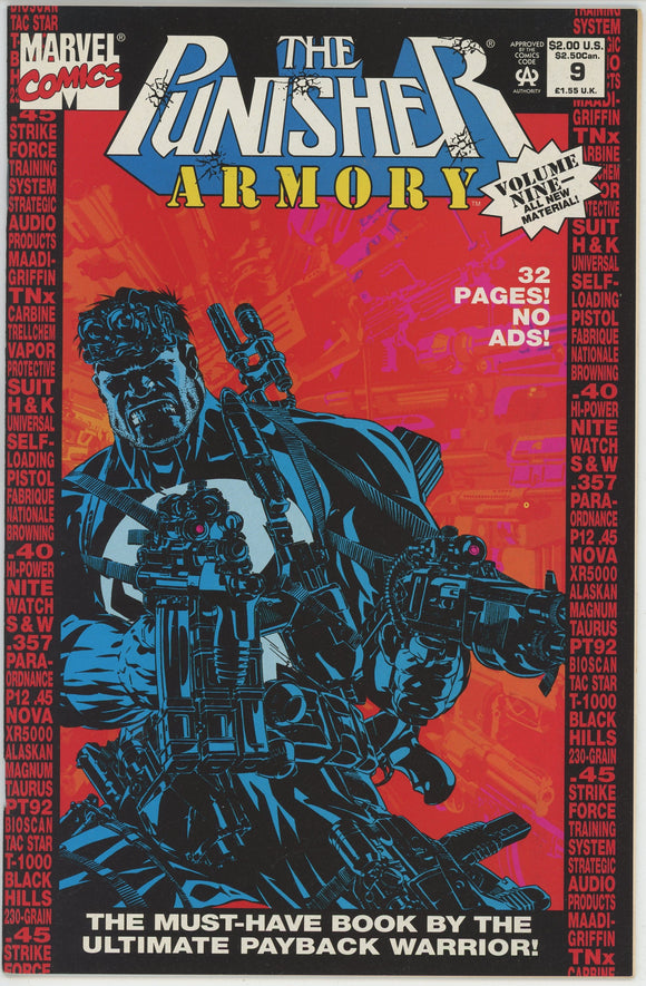 Punisher Armory #9 (1990) - 9.0 VF/NM *Michael Golden Cover*