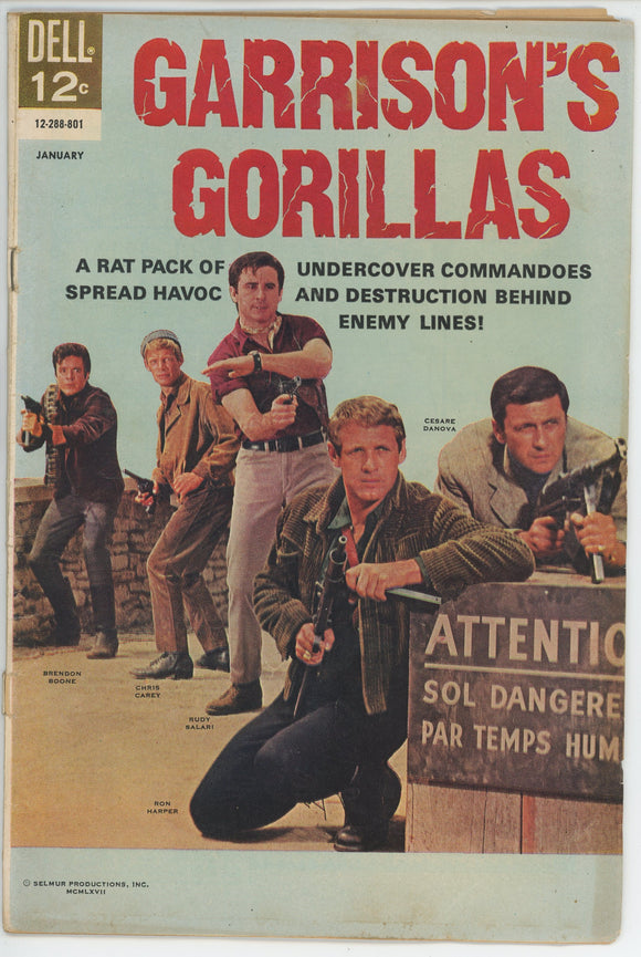 Garrison's Gorillas #1 (1968) - 4.0 VG *The Frame Up*