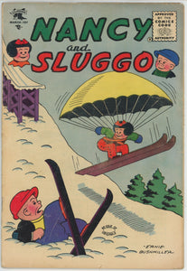 Nancy and Sluggo #130 (1955) - 3.5 VG- *Skiing Cover*