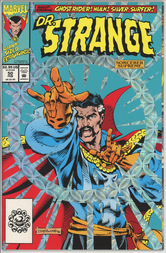 Doctor Strange #50 (1988) - 9.4 NM *New Defenders Team/Holographic Cover*