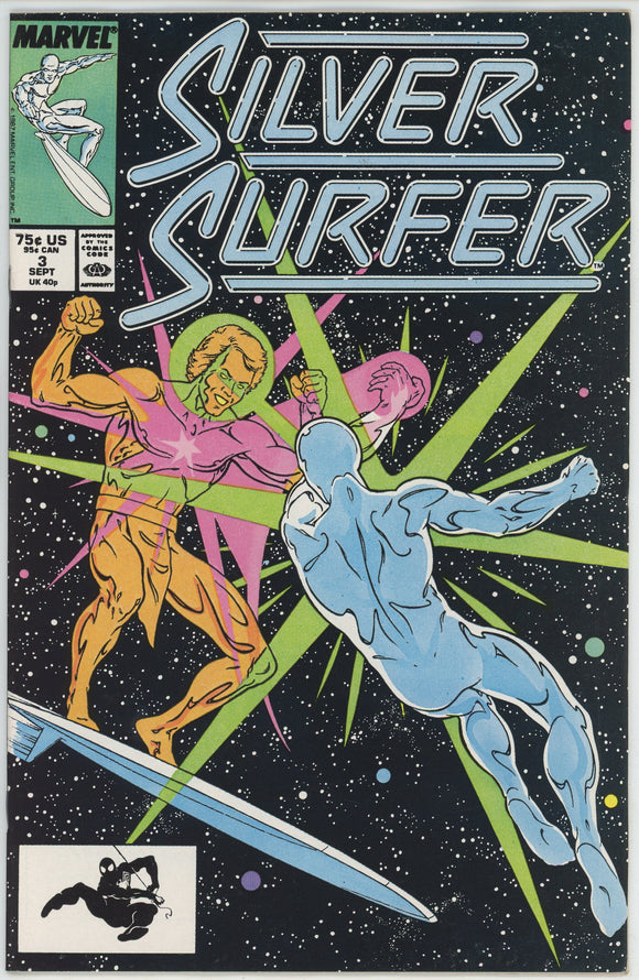 Silver Surfer #3 (1987) - 9.2 NM- *Heaven*