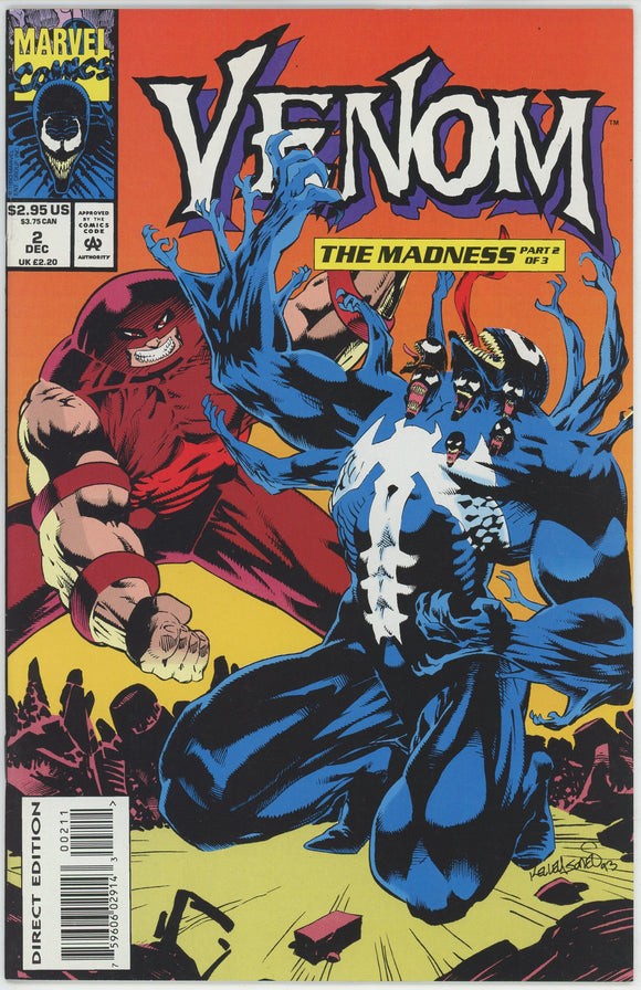 Venom: The Madness #2 (1993) - 9.0 VF/NM *Juggernaut/Paranoia*