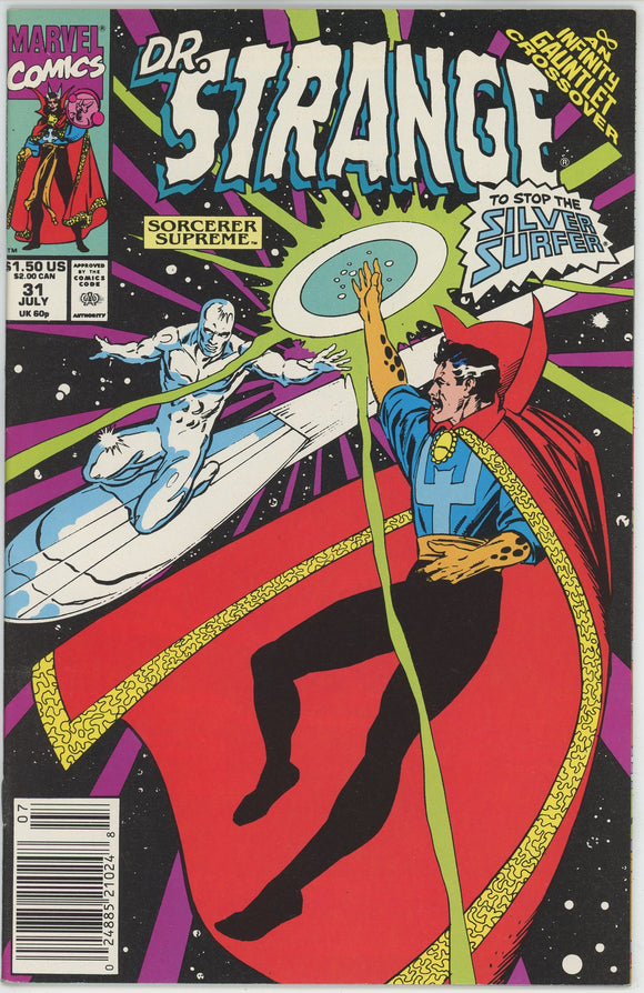 Doctor Strange #31 (1988) - 9.0 VF/NM *Silver Surfer/Infinity Gauntlet Newsstand