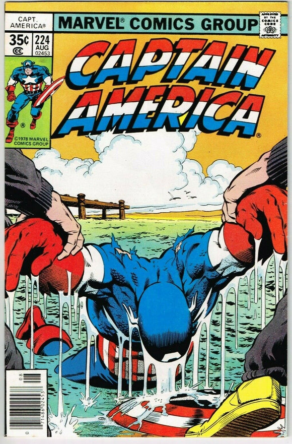 Captain America #224 (1968) - 9.0 VF/NM *Great Mike Zeck Cover*