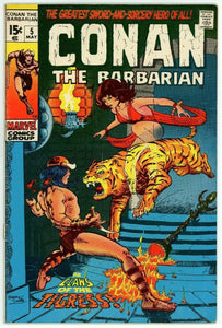 Conan the Barbarian #5 (1970) - 5.5 FN- *1st Appearance Zephra & Zukala*