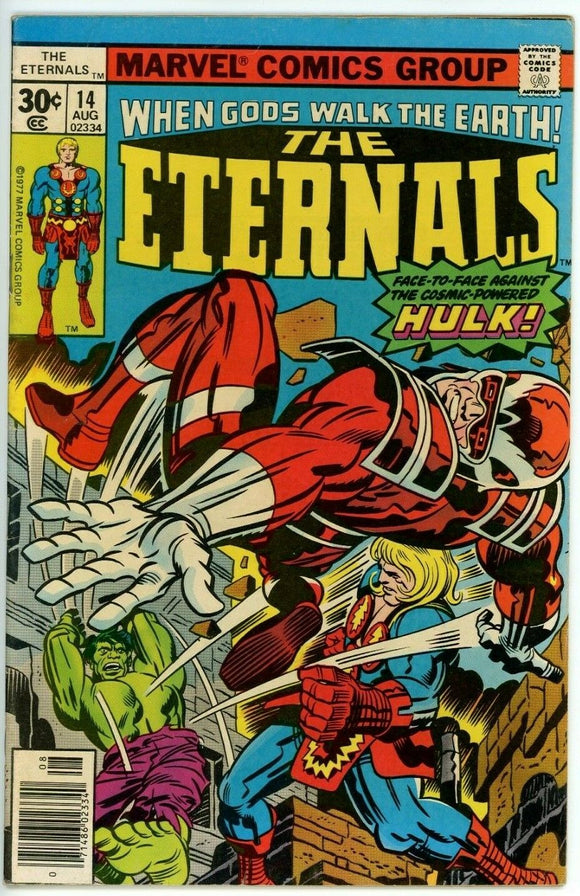 Eternals #14 (1976) - 7.0 FN/VF *Ikaris Vs Cosmic Hulk*