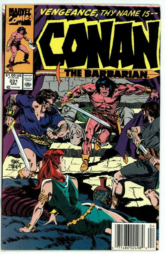 Conan the Barbarian #231 (1970) - 8.0 VF *The Burning Tower* Newsstand
