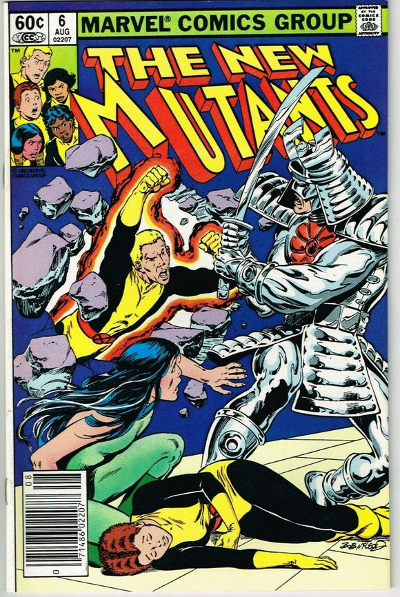 New Mutants #6 (1983) - 9.2 NM- *Road Warriors/Silver Samurai & Viper*