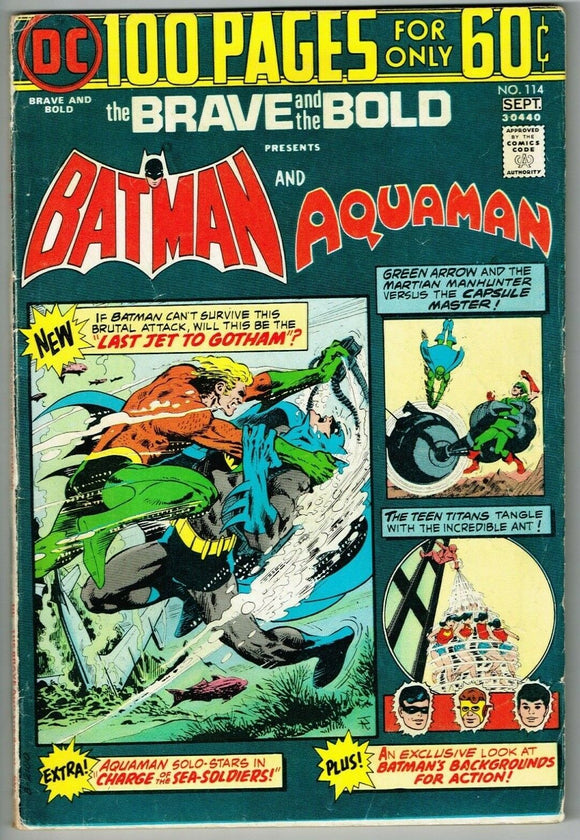 Brave and the Bold #114 (1955) - 4.0 VG *Batman/Aquaman*