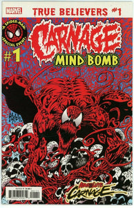 Carnage Mind Bomb #1 - 9.2 NM- *1st Solo Carnage True Believers Reprint*