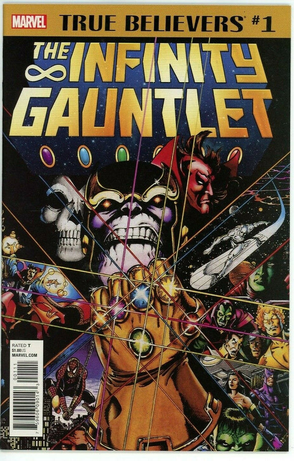 Infinity Gauntlet #1 - 9.0 VF/NM *Thanos True Believers Reprint*